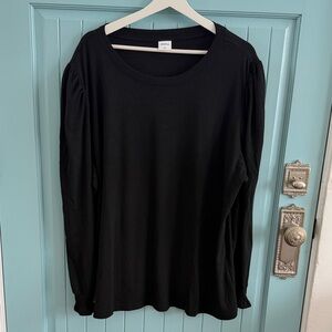 Black Long Sleeve Women's Top